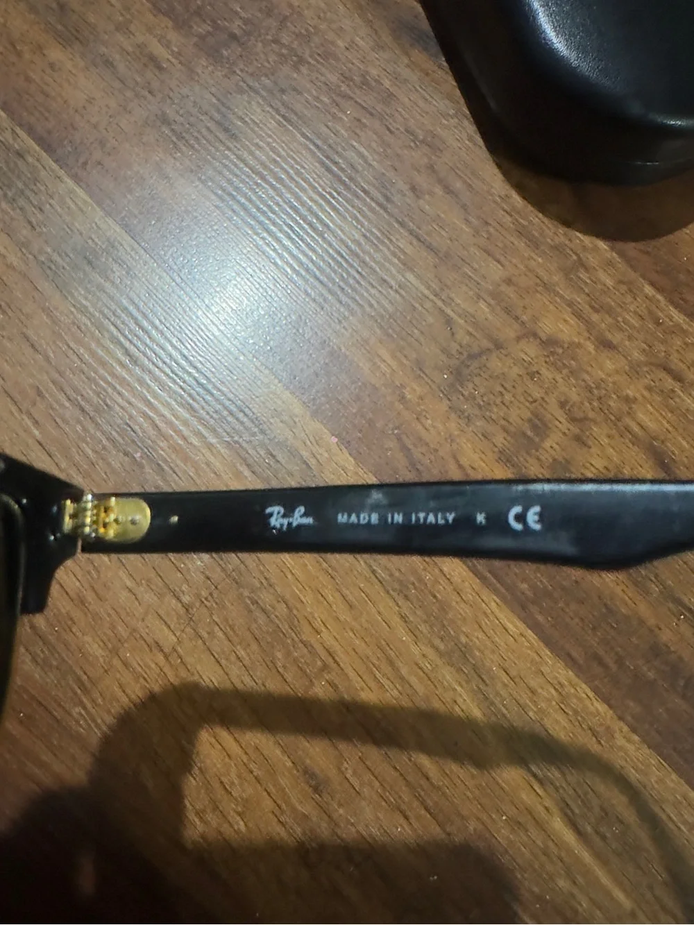 Ray-Ban Clubmaster Black and Gold Sunglasses